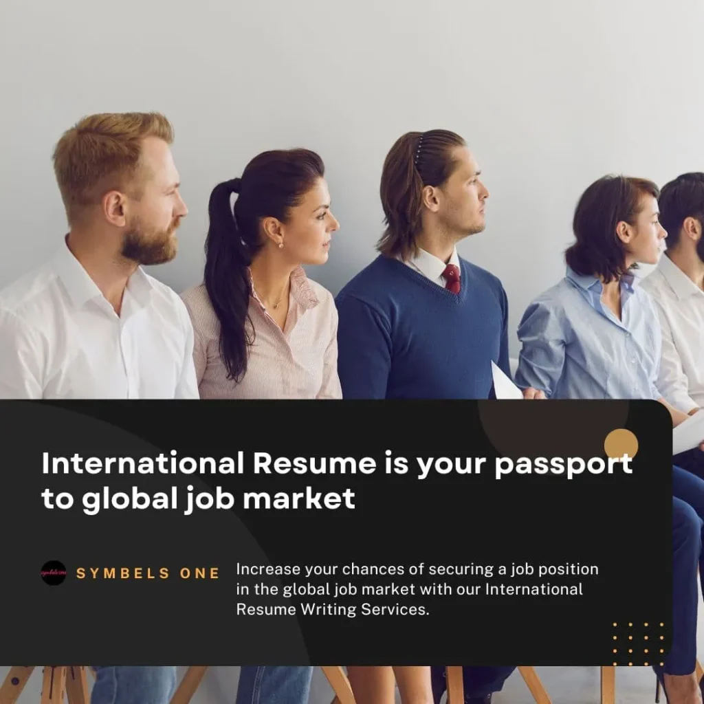 International Resume is your passport to global job market